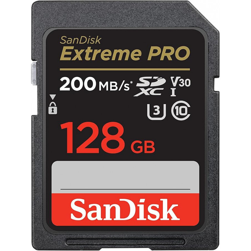 Sandisk Extreme SDSDXXD-128G-GN4IN Karta Pamięci Microsd, Czarny, 128 GB